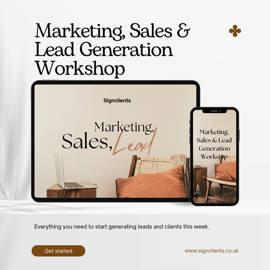 Marketing, Sales & Lead Generation Workshop