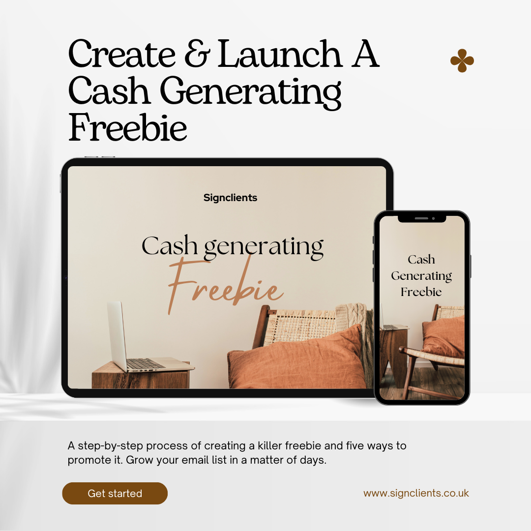 Create & Launch A Cash Generating Freebie